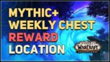Shadowlands Mythic+ Weekly Chest Reward WoW Location