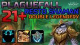 Shadowlands Plaguefall 21+ | Restoration Shaman (9.2) DOUBLE Legendery