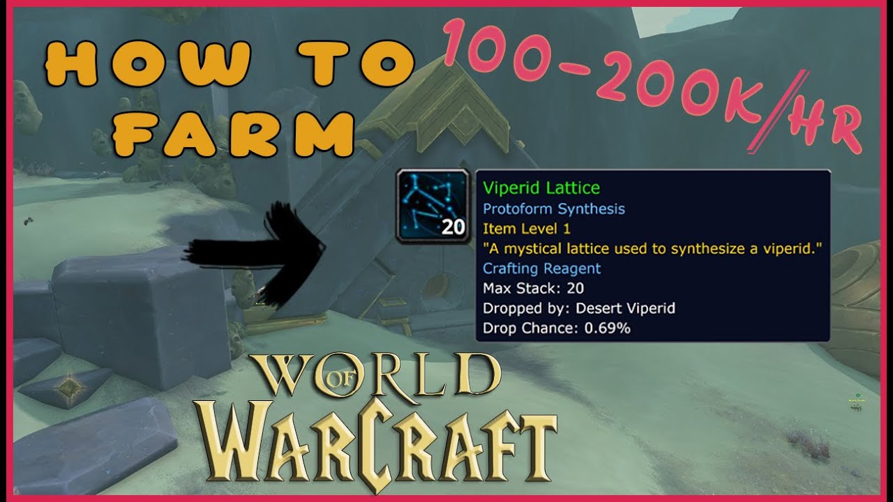 The BEST Path to Farm Viperid Lattice Make Easy Gold WoW