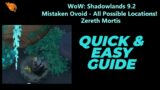 WoW: Shadowlands 9.2 – Mistaken Ovoid – All possible Zereth Mortis Locations! Coordinates and more!