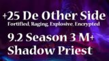 +25 De Other Side | Shadow Priest PoV M+ Shadowlands Season 3 Mythic Plus
