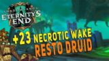 9.2 Resto Druid M+ Gameplay | +23 Necrotic Wake (Tyrannical) – Shadowlands Season 3