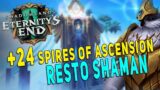 9.2 Resto Shaman M+ Gameplay | +24 Spires of Ascension (Fortified) – WoW Shadowlands Season 3