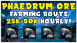 BEST Phaedrum Ore Farming Route 25K-50K Hourly! Patch 9.2 | Shadowlands Guide
