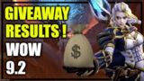 Giveaway Results! Picking a winner! 5 Million gold Giveaway | WoW Shadowlands GoldMaking