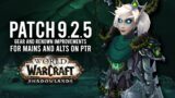 New Gearing Improvements And Renown Catch-Up For Alts In Patch 9.2.5 PTR! – WoW: Shadowlands 9.2