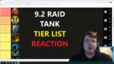 Reacting to my 9.2 Raid Tank Tier List | World of Warcraft Shadowlands
