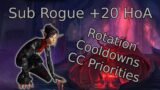 Sub Rogue Mythic+ Tips – +20 Halls Commentary – Shadowlands 9.2