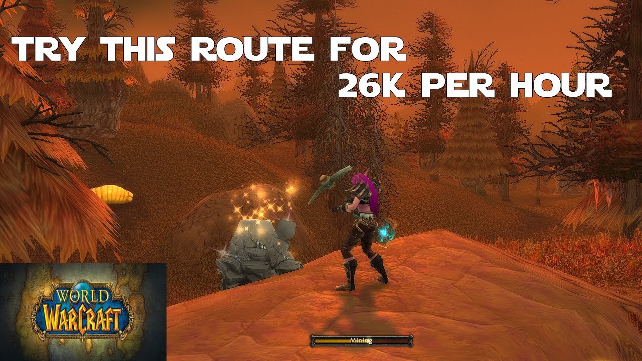 Try This 26k Per Hour Dual Gathering Route! WoW Shadowlands Gold