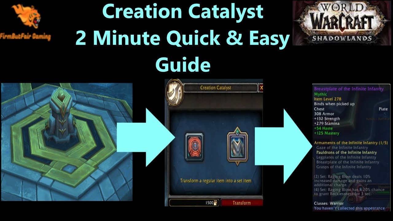 Where Is The Creation Catalyst WoW: Shadowlands 9.2- Creation Catalyst Quick & Easy Guide! Let's Make