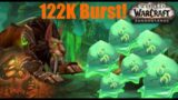 World of Warcraft Shadowlands: Feral Druid Burst dmg Test with 4 Piece 9.2