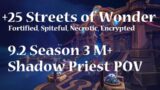 +25 Tazavesh: Streets of Wonder | Shadow Priest PoV M+ Shadowlands Season 3 Mythic Plus