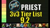 9.2 Priest 3v3 PvP Tier List Guide Shadowlands ( Holy | Shadow | Discipline)