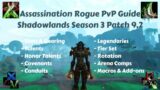 Assassination Rogue PvP Guide  |  Shadowlands Season 3  (Patch 9.2)