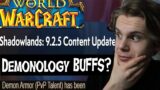 DEMO BUFFED?!? Demonology Warlock PvP buffs Coming in WoW Shadowlands 9.2.5 – PvP Demo Changes