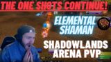 THE ONE SHOTS CONTINUE!! Elemental Shaman Arena Shadowlands PvP