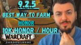 The Best Way To Farm Honor In S3 Shadowlands – 10000 HONOR / HOUR