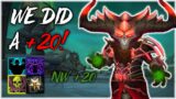 The Necrotic Wake +20 | My FIRST +20! | WoW Shadowlands 9.2 Destruction Warlock PvE