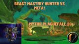 Beast Mastery Hunter Vs META In Mythic 20+ Plaguefall! 9.2 WoW Shadowlands