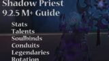 Shadow Priest 9.2.5 Season 3 Mythic Plus Quickstart Guide | Shadowlands M+ Guide World of Warcraft