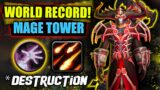Destruction Warlock | Mage Tower WORLD RECORD  | Guide BOOST | Shadowlands 9.2.5 Buy