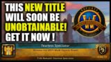 How to get the new promotional title "Fearless Spectator" | WoW Shadowlands ACW & DMI Finals