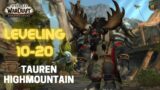 Let's Play World of Warcraft – Shadowlands – Leveling Tauren Highmountain – 10-20 – JOURNEY PART 1