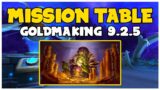 Mission Table Goldmaking In Patch 9.2.5 | WoW Shadowlands