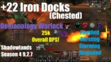 +22 Iron Docks Chested – Demonology Warlock  – World of Warcraft Shadowlands Season 4 9.2.7