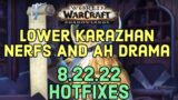 9.2.7 Auction House And Dungeon Nerf Hotfixes For WOW Shadowlands Season 4 Mythic Plus 8.22.22