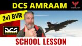 DCS 2v1 AMRAAM BVR | Fighter Pilot School | Shadowlands