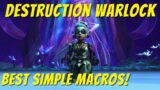 Destruction Warlock: Best SIMPLE Macros in Shadowlands!