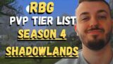 RBG PvP Tier list Season 4 Shadowlands