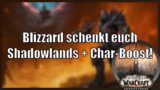 Shadowlands umsonst! Blizzard schenkt euch die aktuelle Erweiterung + Level 50-Charakter-Boost!