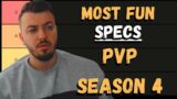 Tier List Most FUN Specs for PVP in Season 4 WoW Shadowlands