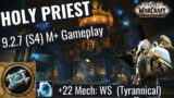 9.2.7 Holy Priest M+ Gameplay | +22 Mechagon: Workshop (Tyrannical) | WoW Shadowlands Season 4