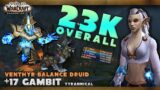 Balance Druid 23K Overall | +17 Gambit Tyrannical | WoW Shadowlands S4