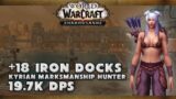 MM Hunter 19K Overall | +18 Iron Docks Tyrannical | WoW Shadowlands S4