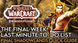 What To Do During Shadowlands' Final Week Before Dragonflight! Quick Guide #105