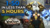 Shadowlands SHAMAN level 1-50 in LESS THAN 5 hours!