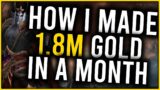How I Casually made 1.8m In 1 Month! WoW Shadowlands  9.1.5 Gold Making Guide