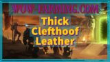 Where To Farm Thick Clefthoof Leather WoW tbc classic/Shadowlands Gold Guide