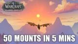 WoW 50 mounts in 5 minutes and 11 seconds