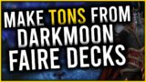 WoW Shadowlands 9.1.5 Gold Making Guide How To Make TONS of Gold From Darkmoon Faire Decks!