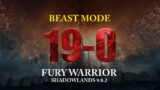 Fury Warrior 19-0 (VICIOUSBOII GOES BEAST MODE) in Shadowlands 9.0.2 – WoW Battleground 2K UHD