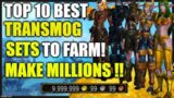 MAKE MILLIONS farming these SETS !! TOP 10 best transmog sets to farm | WoW GoldMaking Shadowlands