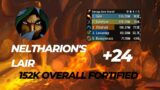 Neltharion's lair +24 Subtlety rogue POV 152k overall!!, dragonflight 10.1.5