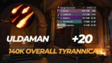 Uldaman +20 destro warlock POV 140k overall, dragonflight 10.1 Mythic +