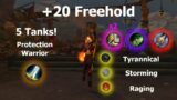 +20 Freehold All Tanks! | Protection Warrior PvE | WoW DF S2 (10.1.7)