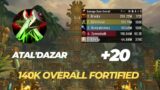 +20 Atal'Dazar  assassination rogue POV rework!! dragonflight 10.2.0 season 3